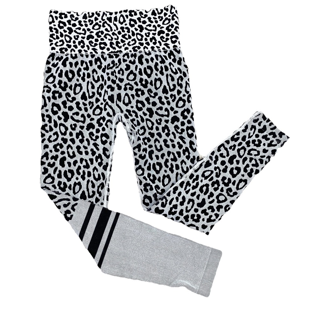 Lotus Leggings White Cheetah Move Seamless Leggings Womens Size‎ M